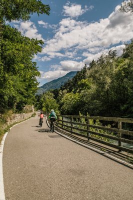 Fahrradweg nach Brixen