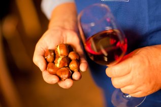 Wine and chestnuts